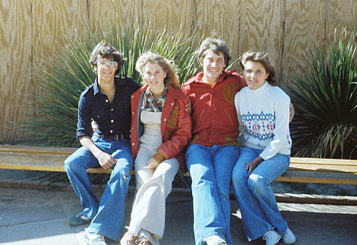 Photo of me, Debbie and some friends taken at Carlsbad Caverns in New Mexico, cir. 1978